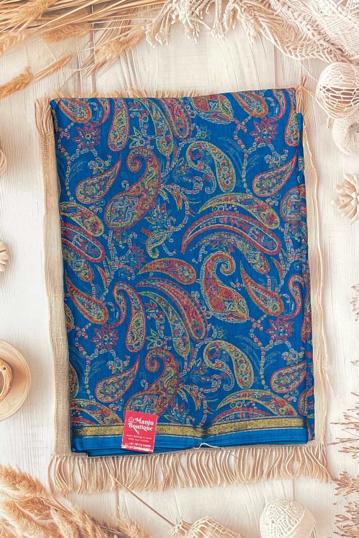 Kalamkari Printed Silk | PPS06 - Manju Boutique