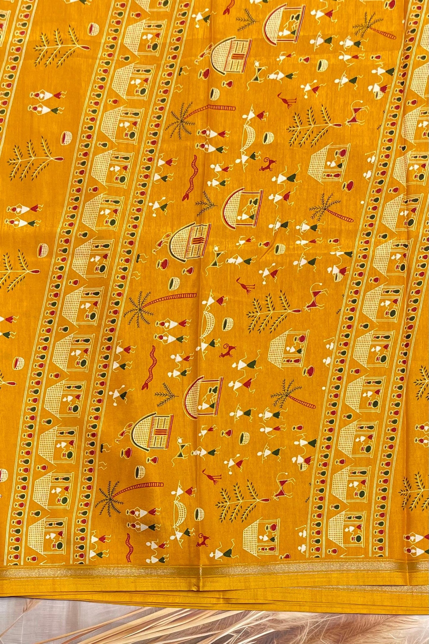 Warli Printed Silk | PPS12 - Manju Boutique
