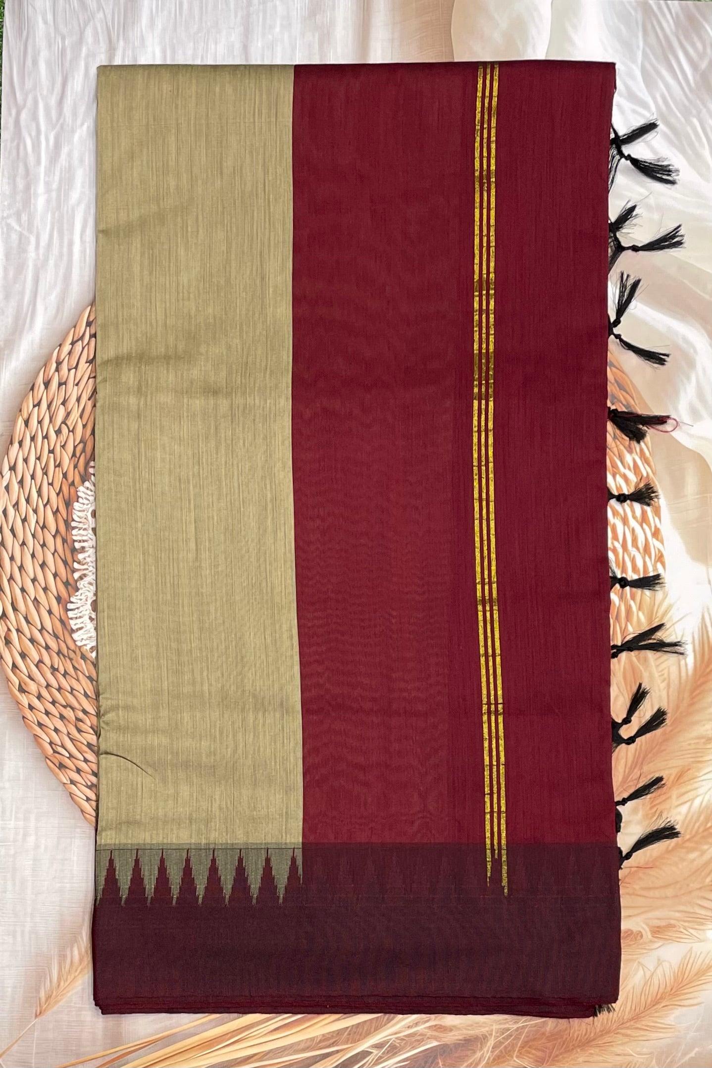 New Gen Kalyani Cotton Tower Border| KCSM11 - Manju Boutique