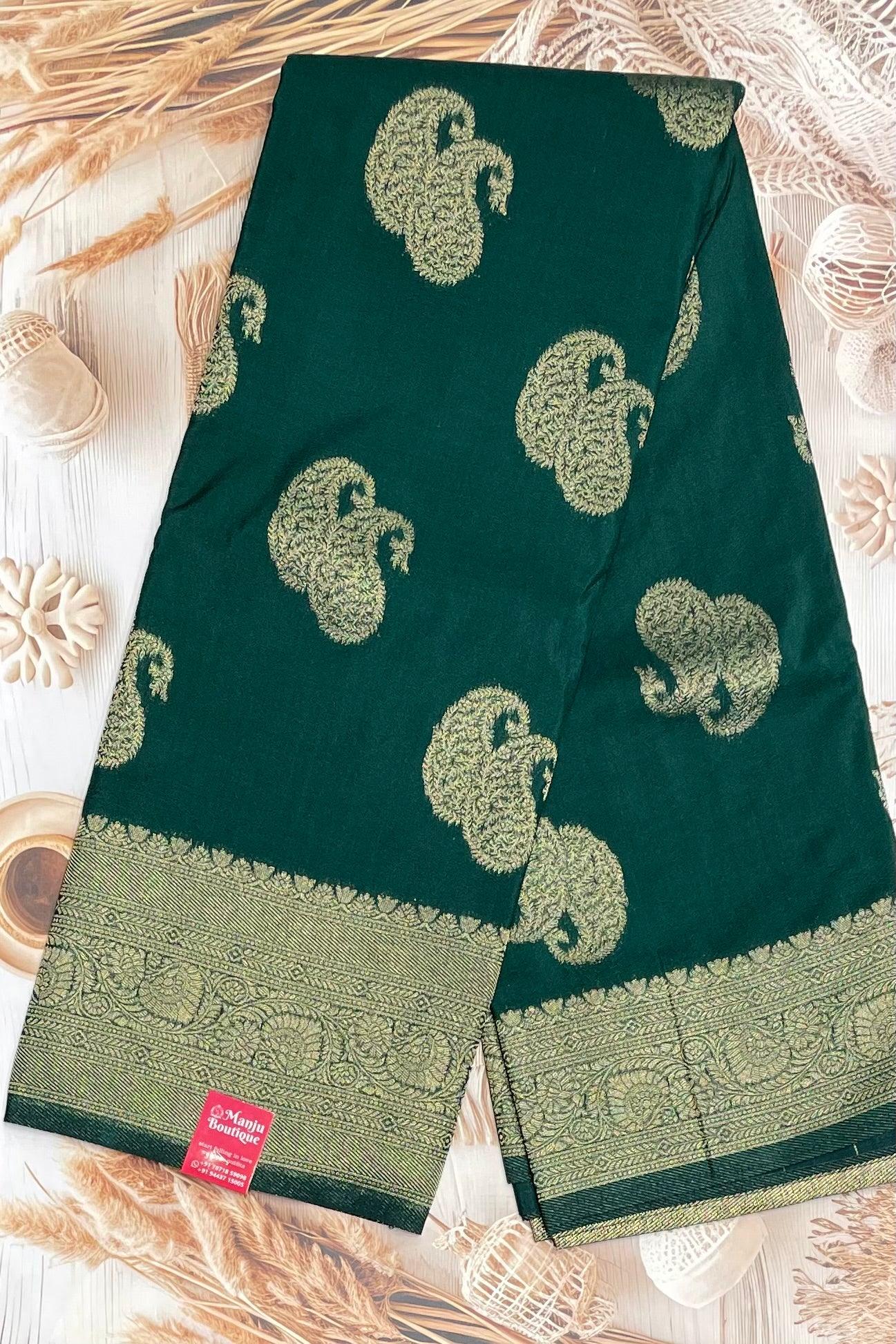 Bridal Soft Silk Saree| MBFC10 - Manju Boutique