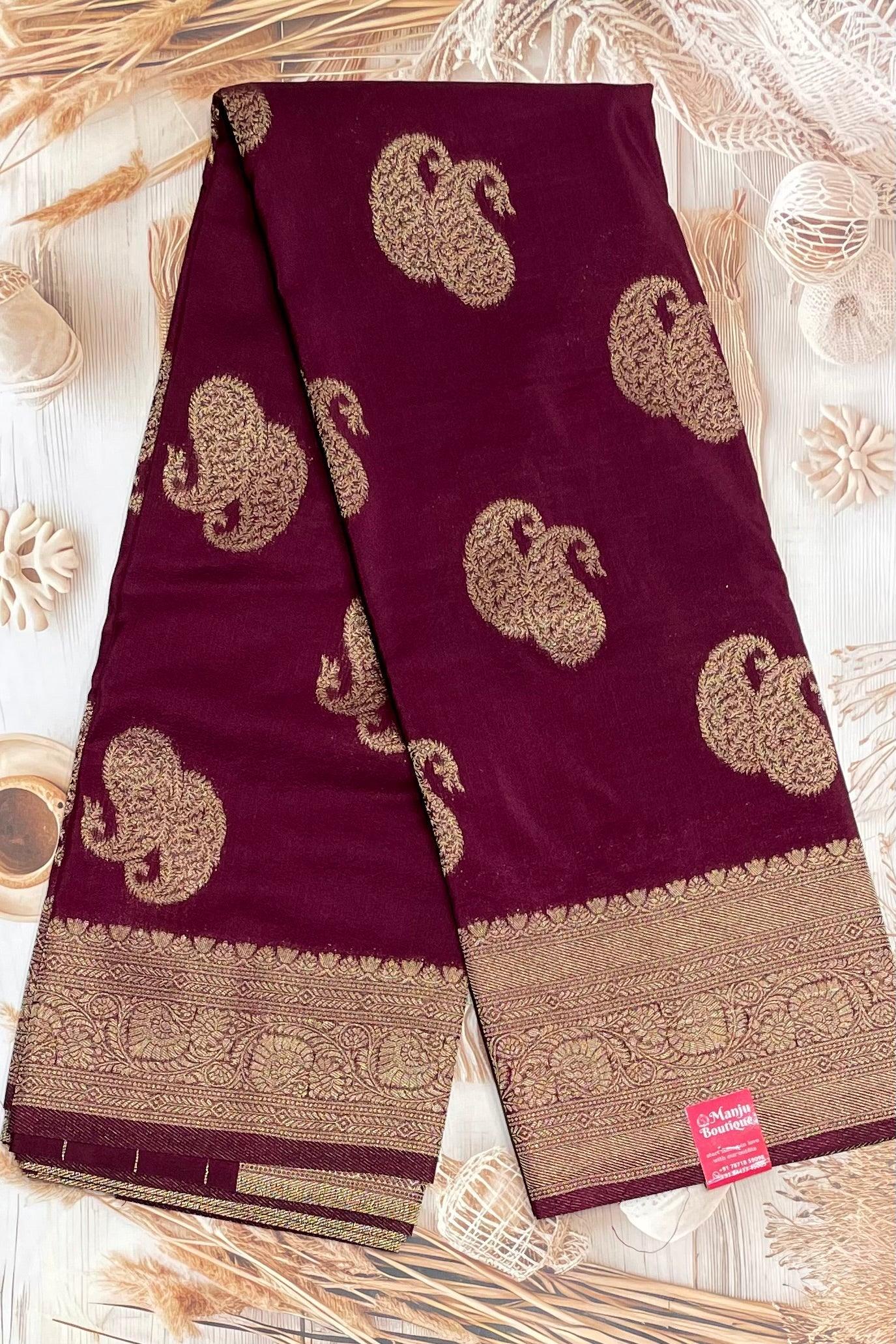 Bridal Soft Silk Saree| MBFC05 - Manju Boutique