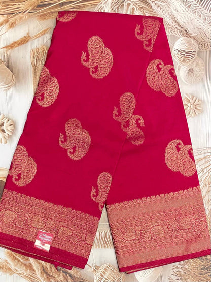 Bridal Soft Silk Saree| MBFC02 - Manju Boutique