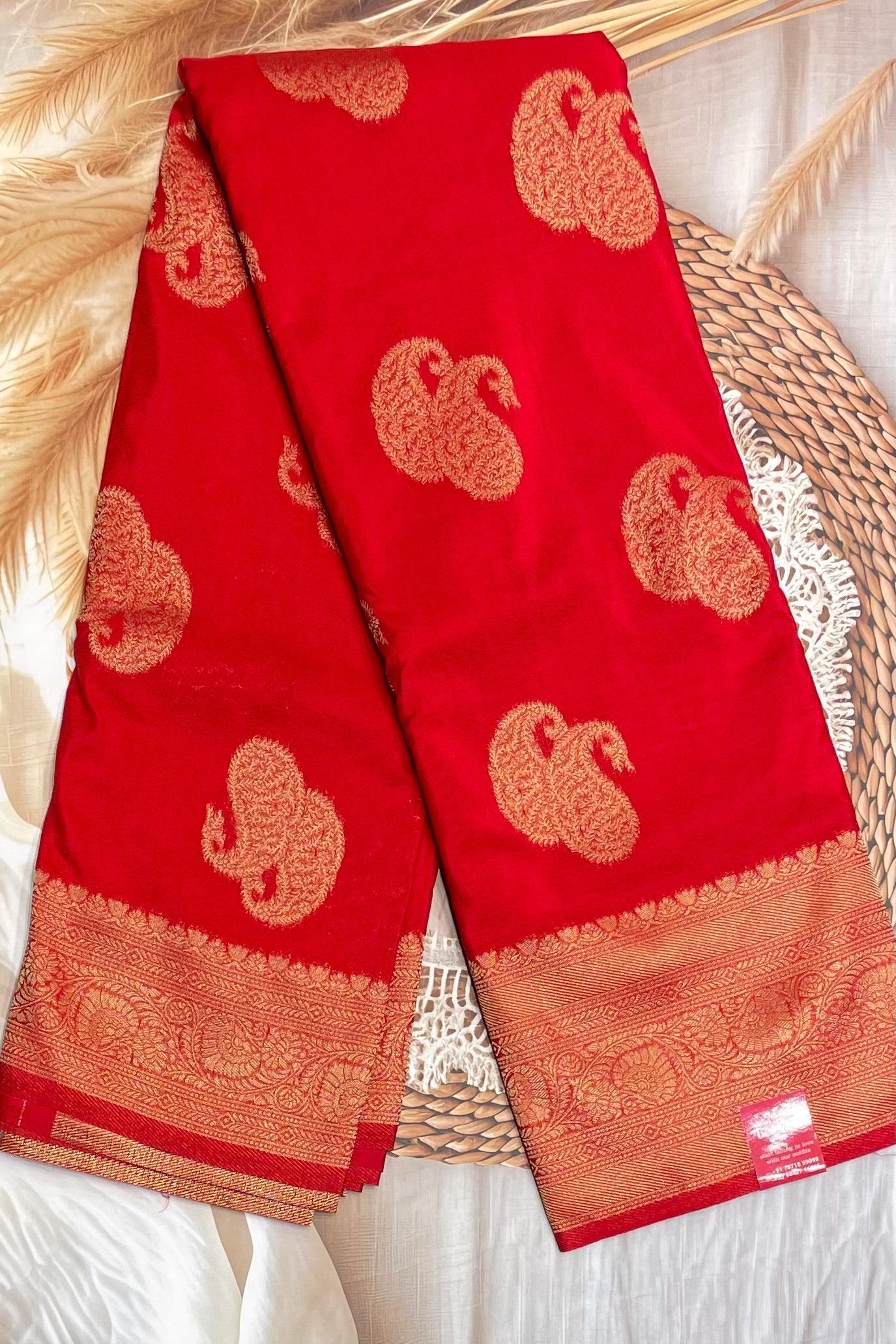 Bridal Soft Silk Saree| MBFC07 - Manju Boutique