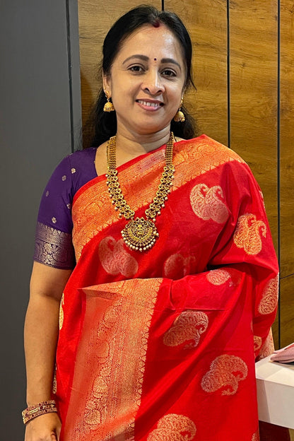 Bridal Soft Silk Saree| MBFC07 - Manju Boutique