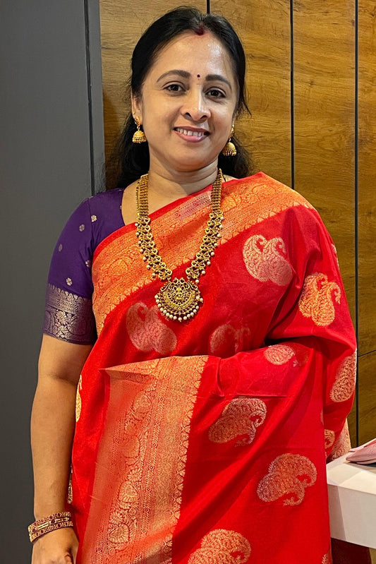 Bridal Soft Silk Saree| MBFC07 - Manju Boutique