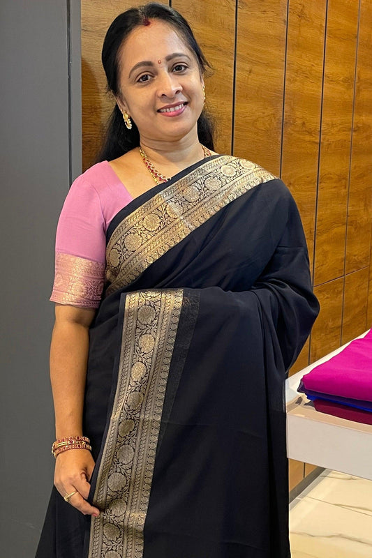 Premium Georgette Saree | MBPG02 - Manju Boutique