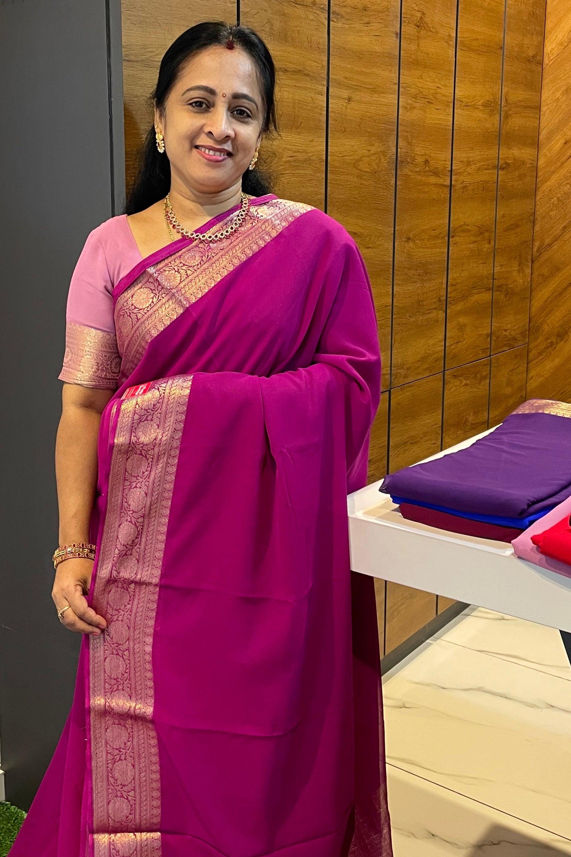 Premium Georgette Saree | MBPG03 - Manju Boutique