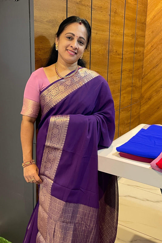 Premium Georgette Saree | MBPG04 - Manju Boutique
