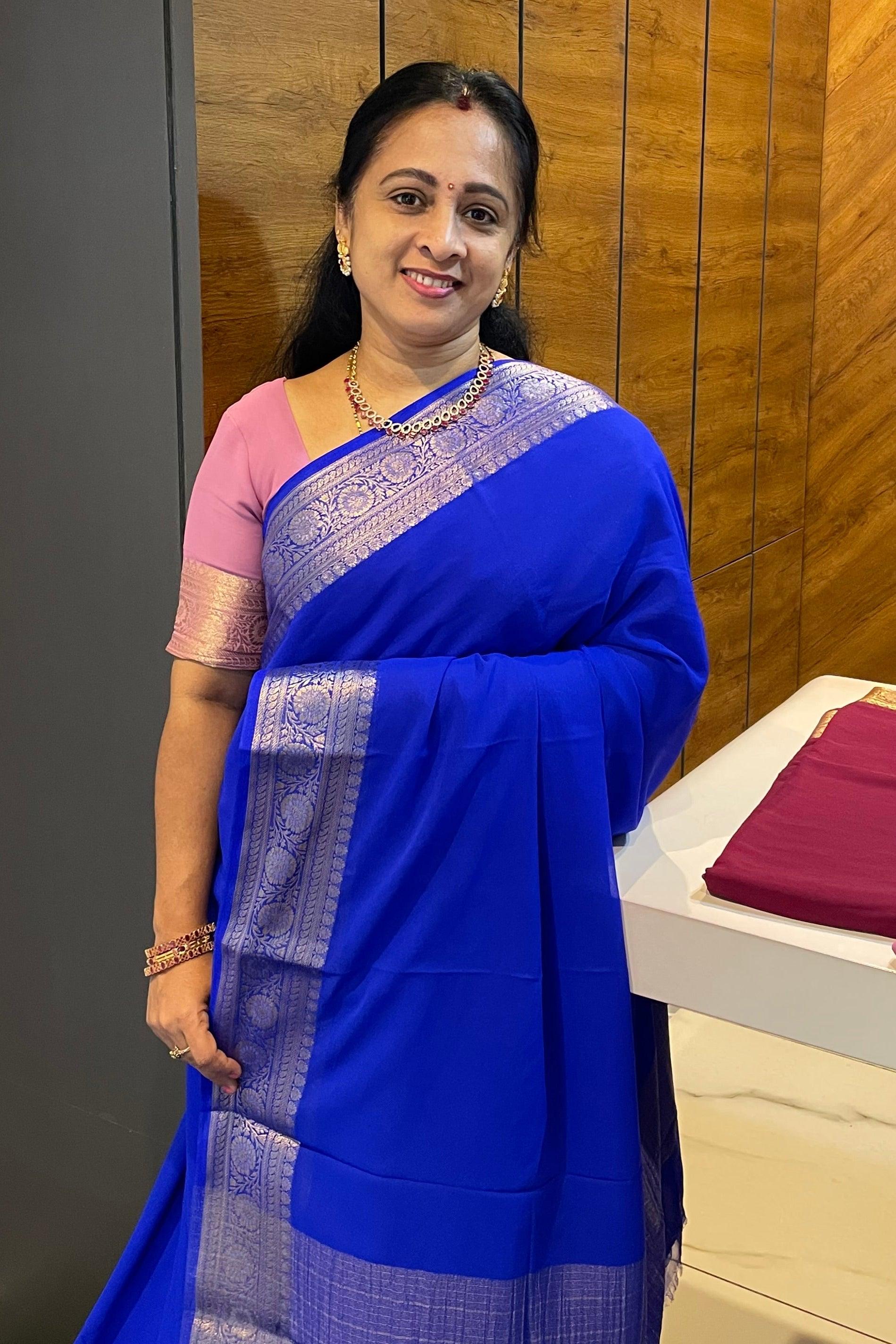 Premium Georgette Saree | MBPG05 - Manju Boutique