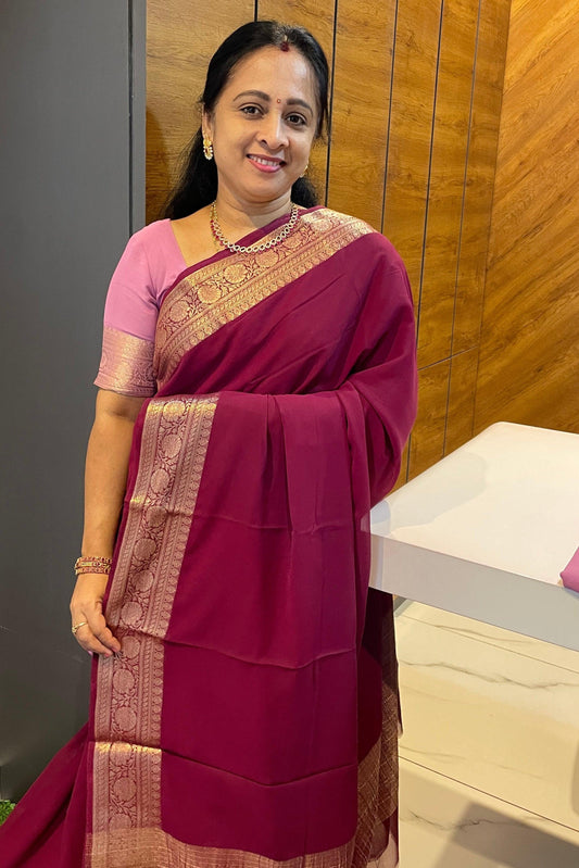 Premium Georgette Saree | MBPG06 - Manju Boutique