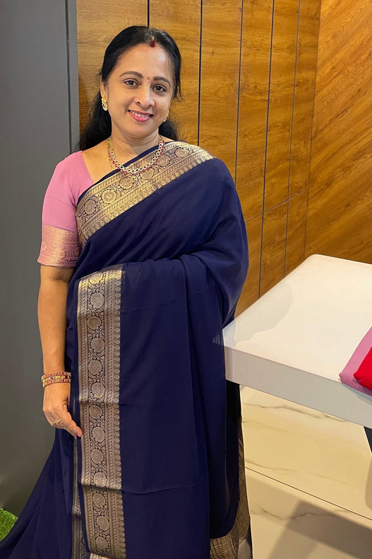 Premium Georgette Saree | MBPG07 - Manju Boutique