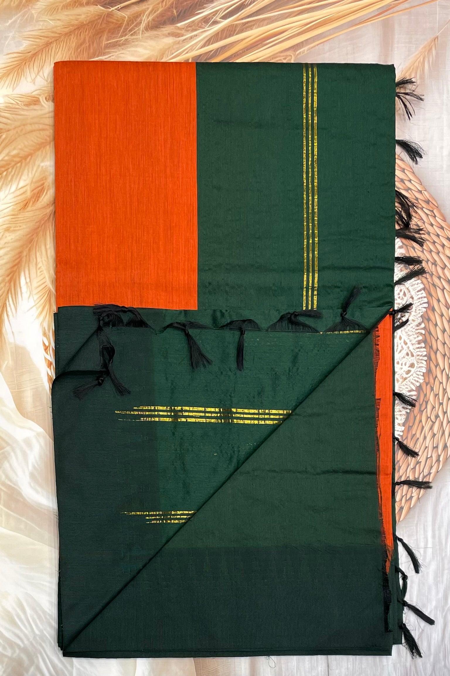 New Gen Kalyani Cotton Tower Border| KCSM14 - Manju Boutique