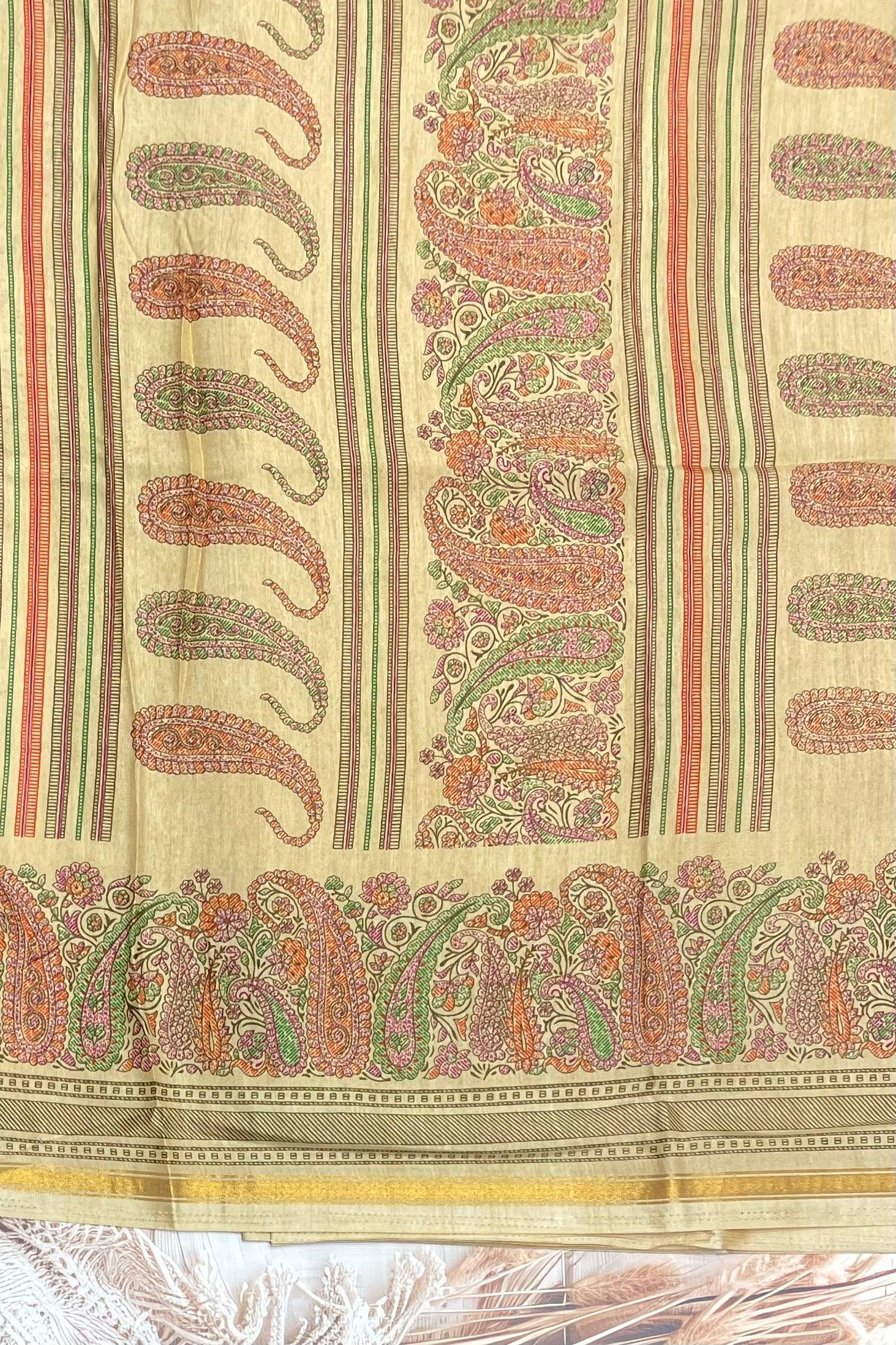 Kalamkari Printed Silk | PPS20 - Manju Boutique
