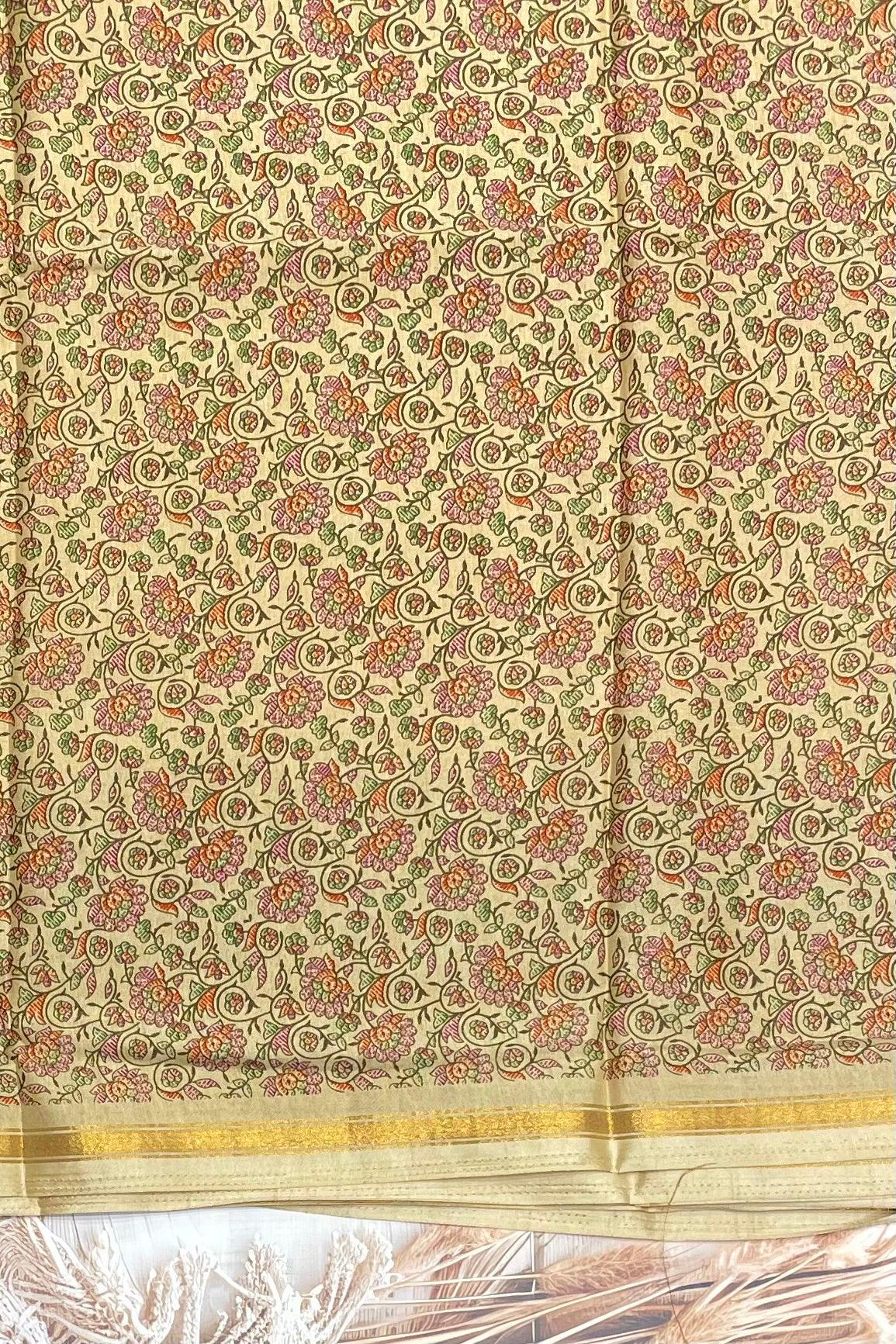 Kalamkari Printed Silk | PPS20 - Manju Boutique