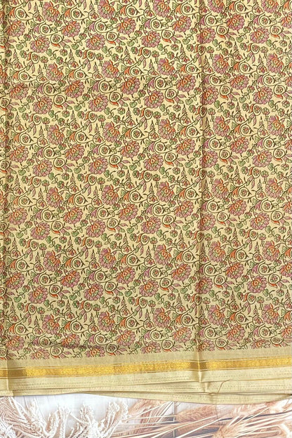 Kalamkari Printed Silk | PPS20 - Manju Boutique
