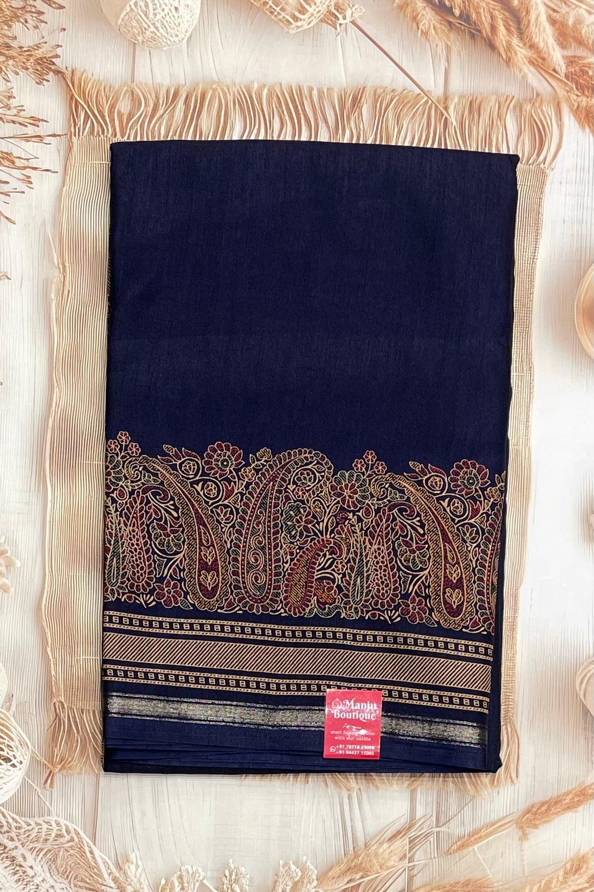 Kalamkari Printed Silk | PPS16 - Manju Boutique