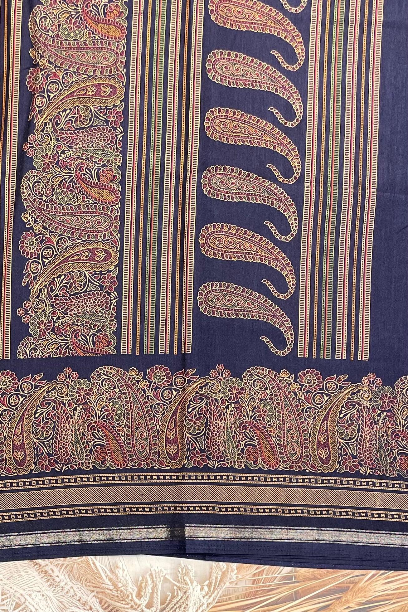 Kalamkari Printed Silk | PPS16 - Manju Boutique