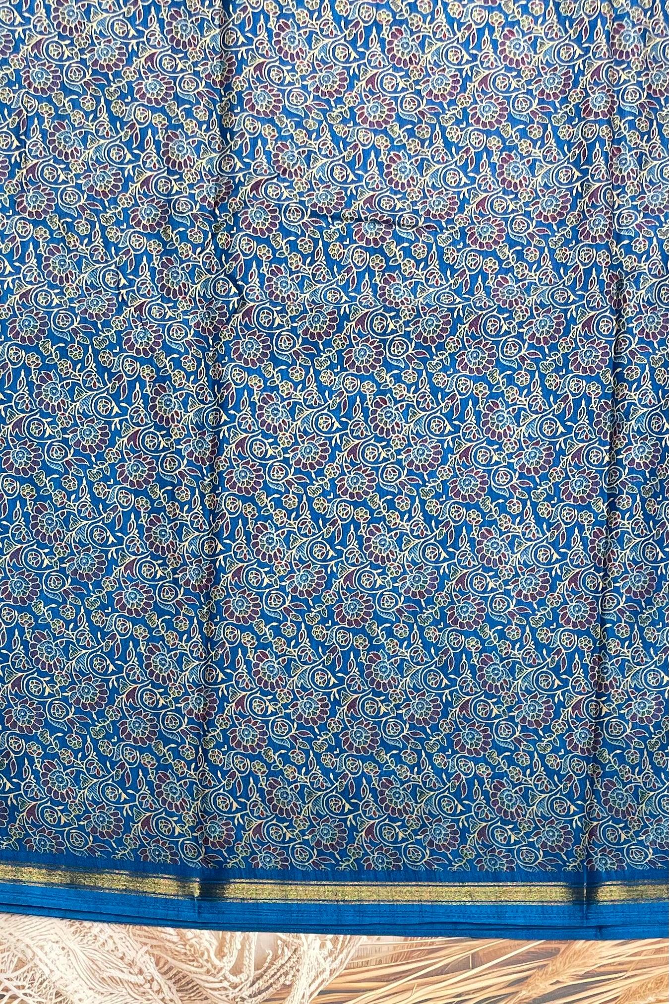 Kalamkari Printed Silk | PPS21 - Manju Boutique
