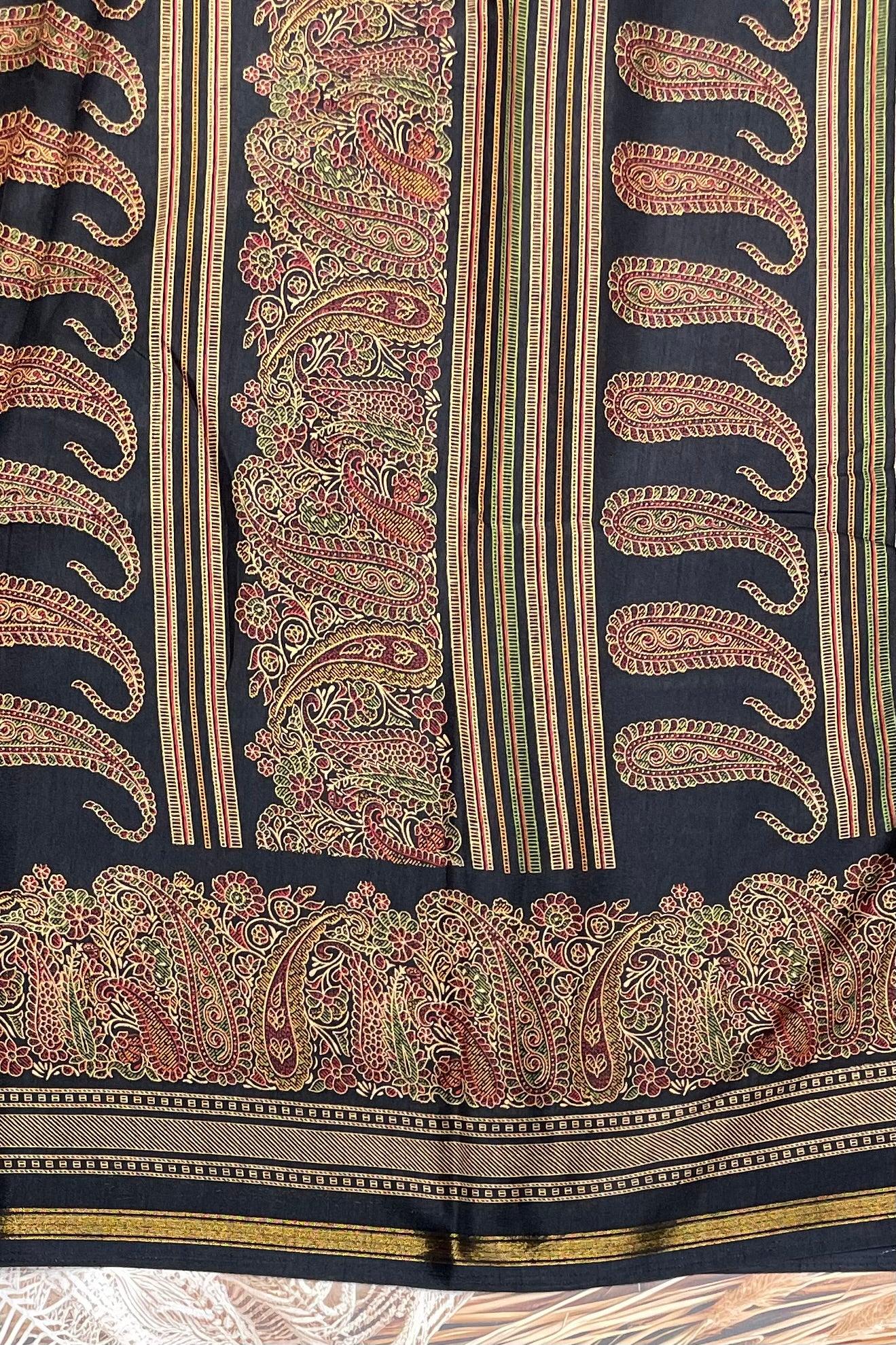 Kalamkari Printed Silk | PPS22 - Manju Boutique