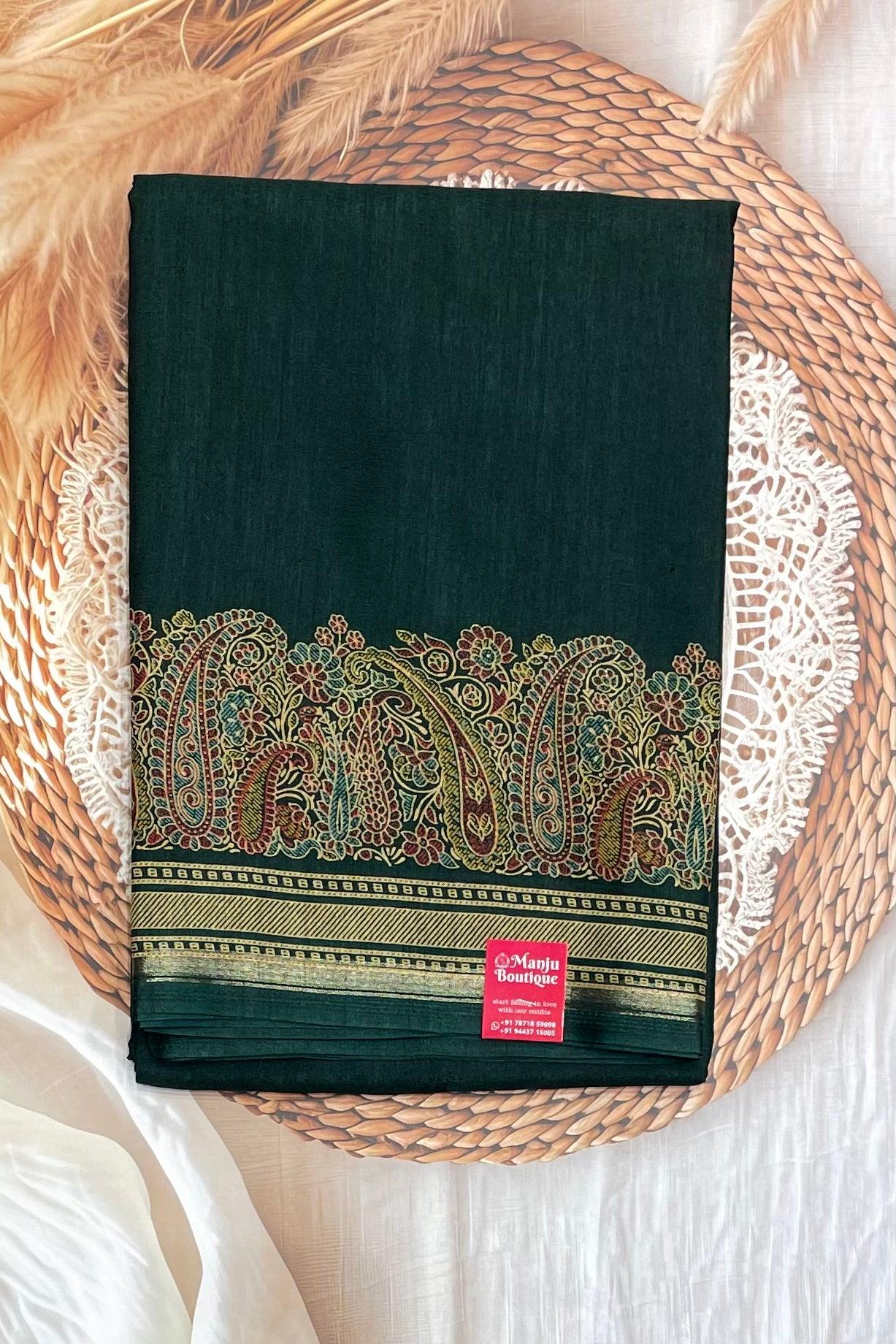 Kalamkari Printed Silk | PPS19 - Manju Boutique
