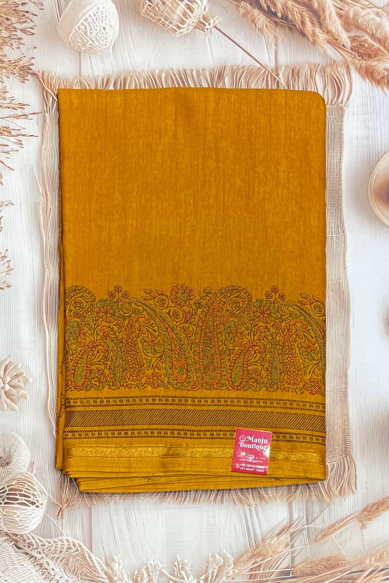 Kalamkari Printed Silk | PPS17 - Manju Boutique
