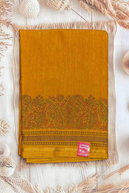 Kalamkari Printed Silk | PPS17 - Manju Boutique