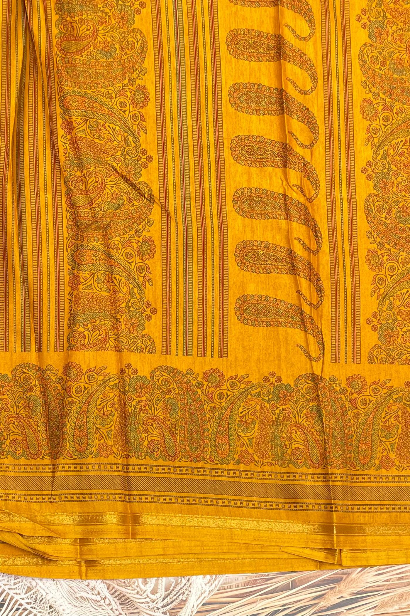 Kalamkari Printed Silk | PPS17 - Manju Boutique