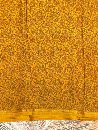 Kalamkari Printed Silk | PPS17 - Manju Boutique
