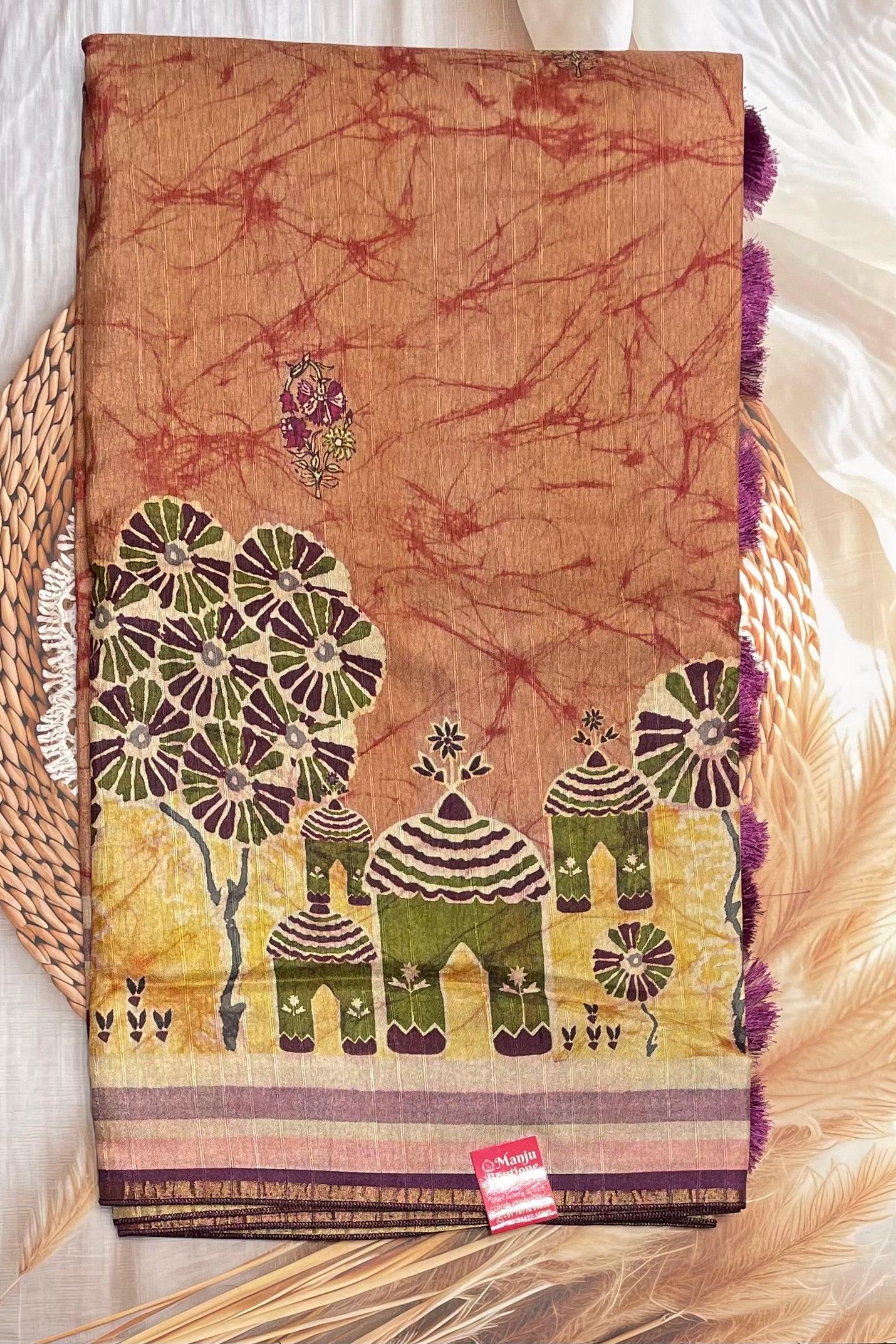 Semi Tussar Silk | MBCC02 - Manju Boutique