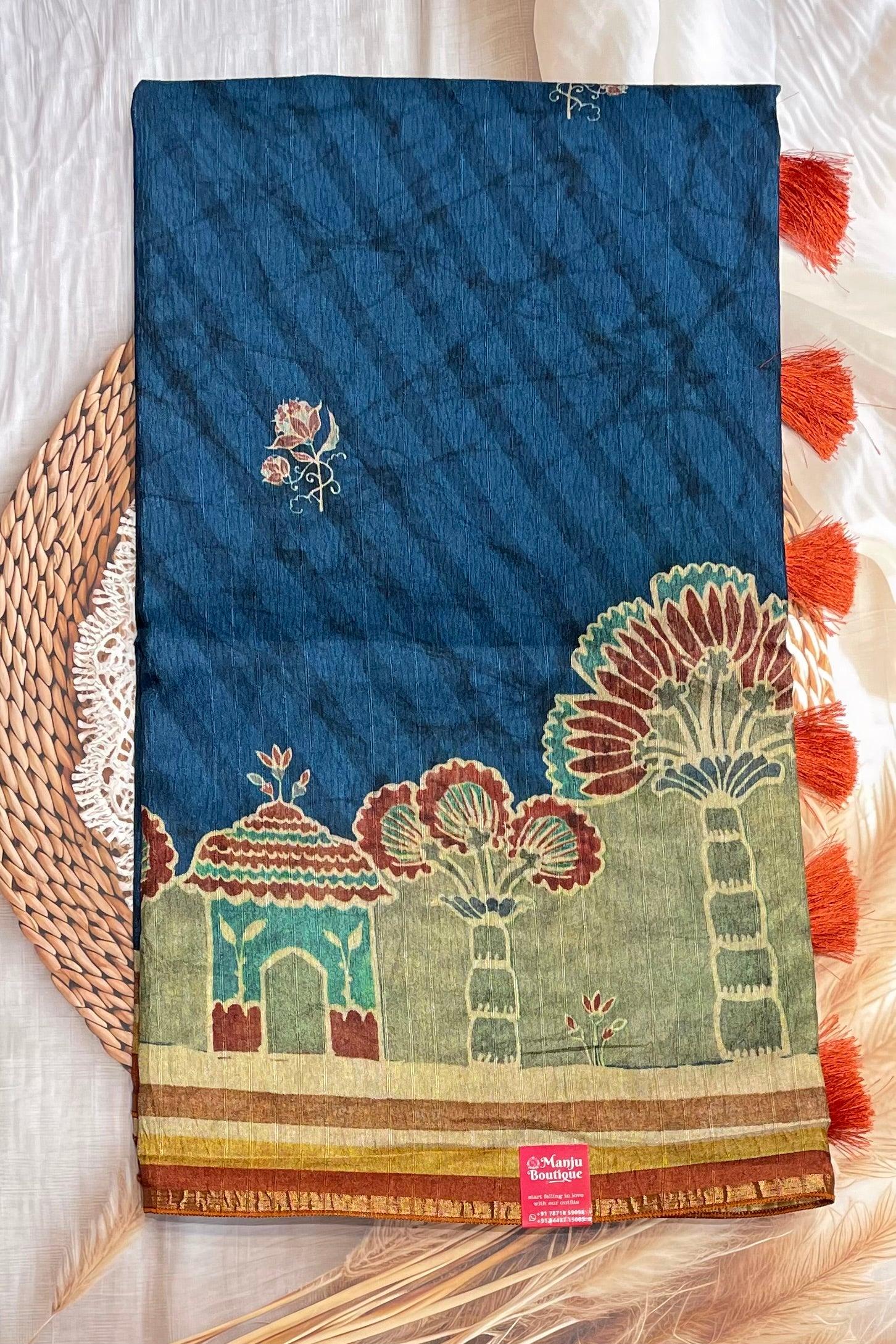 Semi Tussar Silk | MBCC01 - Manju Boutique