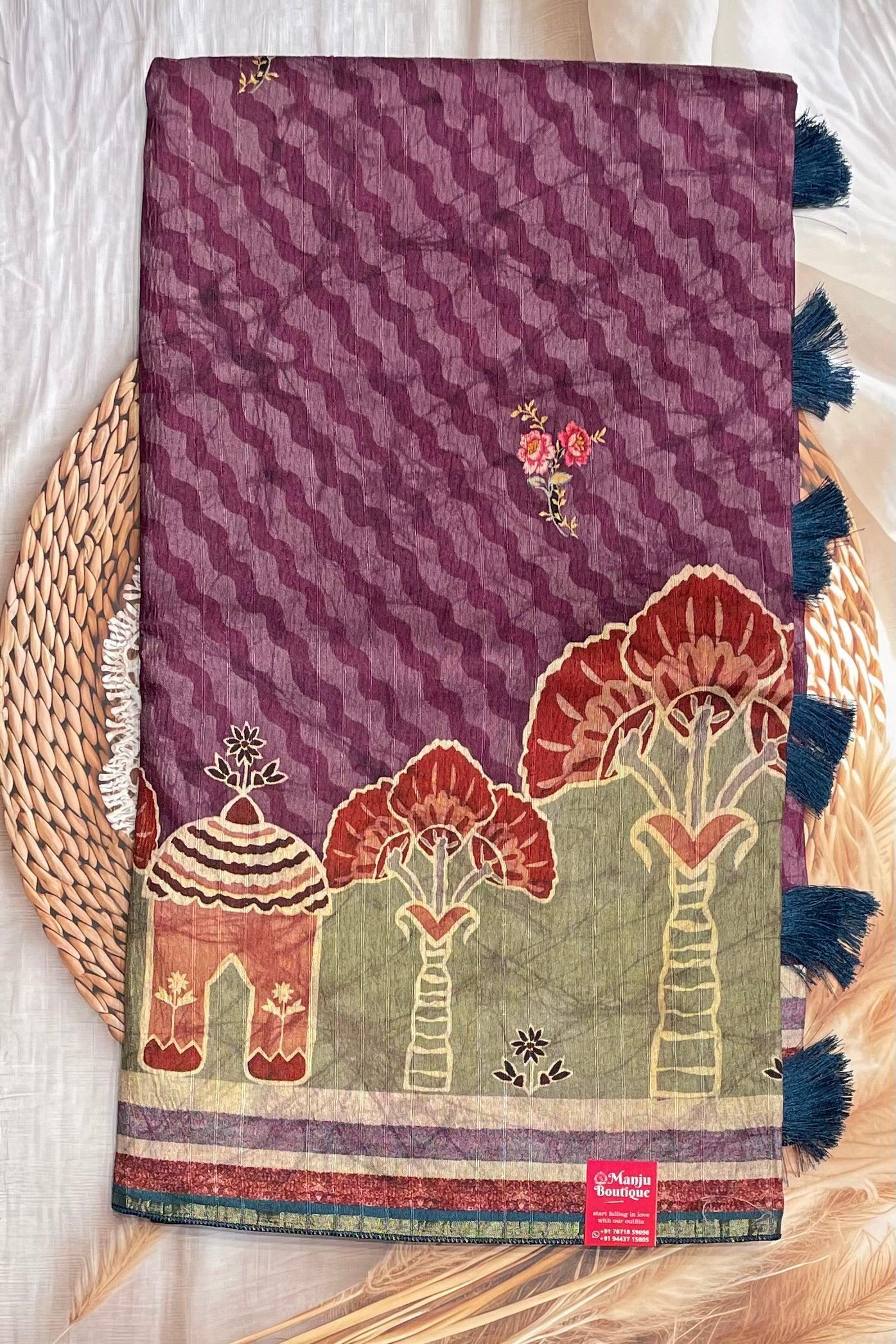 Semi Tussar Silk | MBCC05 - Manju Boutique