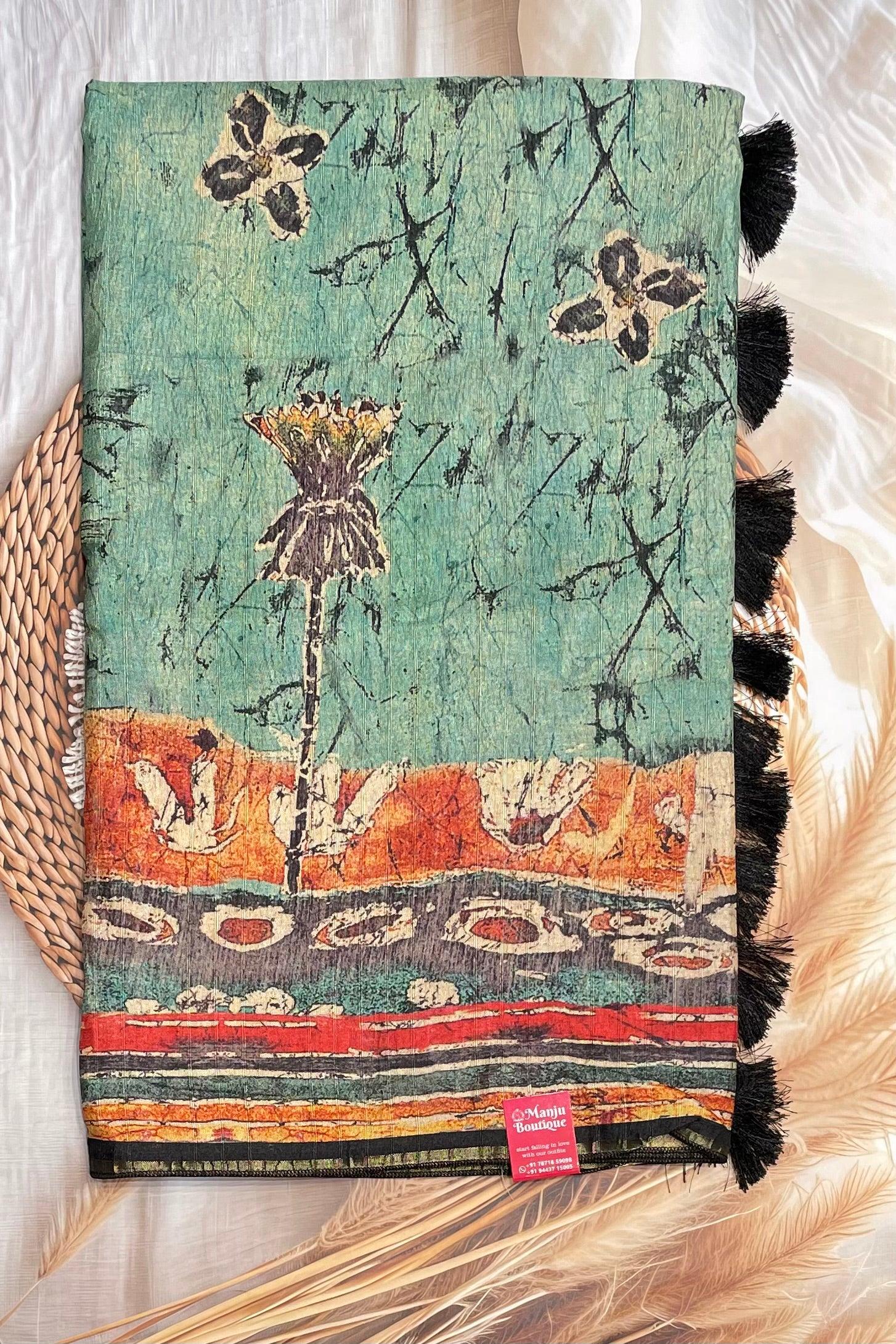 Semi Tussar Silk | MBCC06 - Manju Boutique