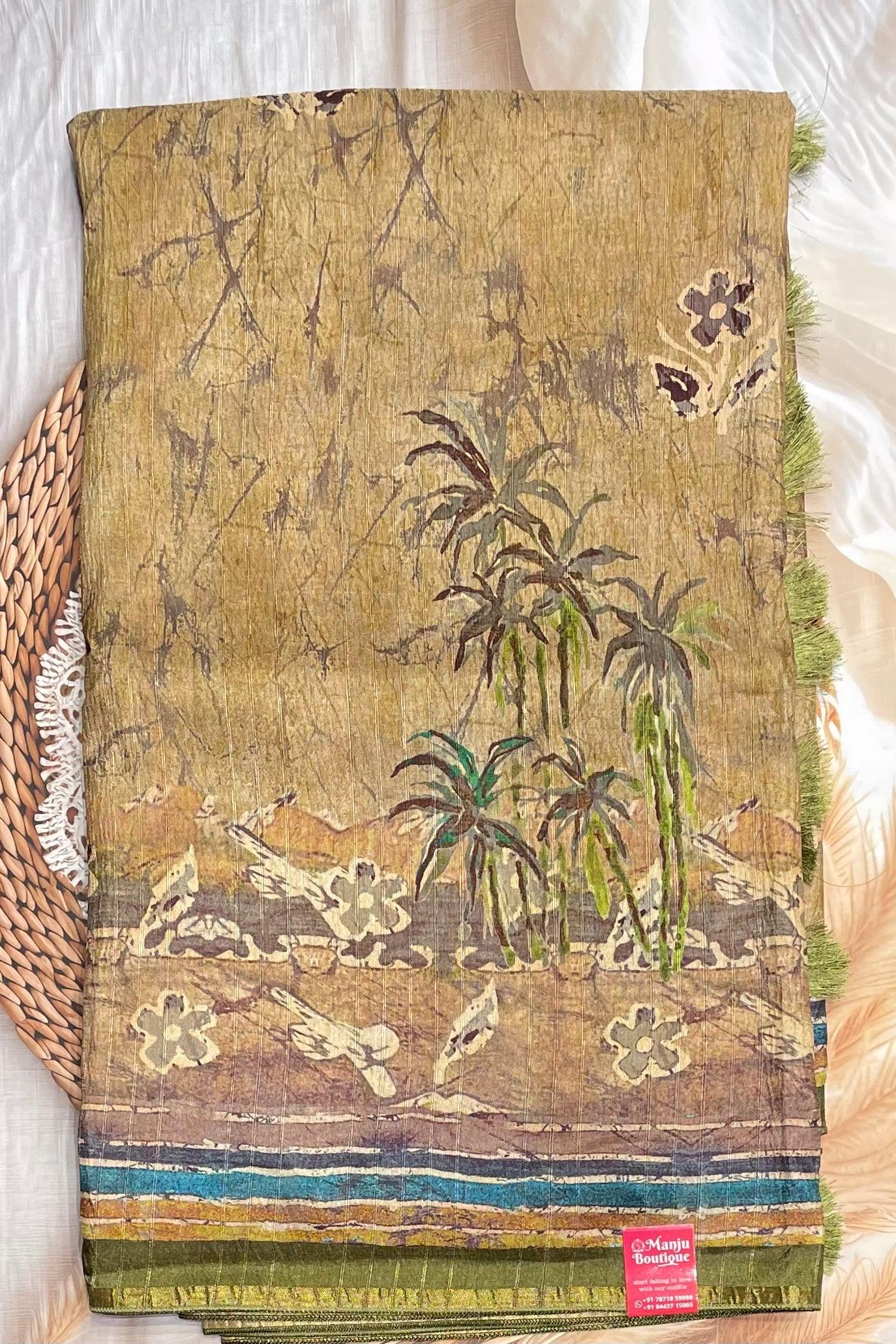 Semi Tussar Silk | MBCC08 - Manju Boutique