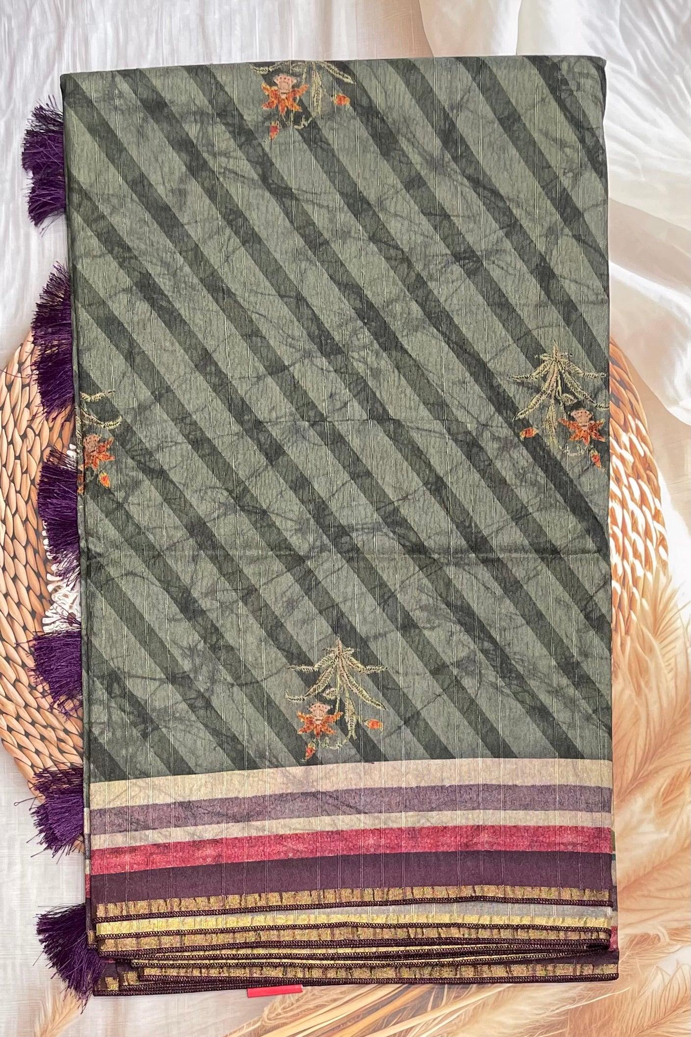 Semi Tussar Silk | MBCC09 - Manju Boutique