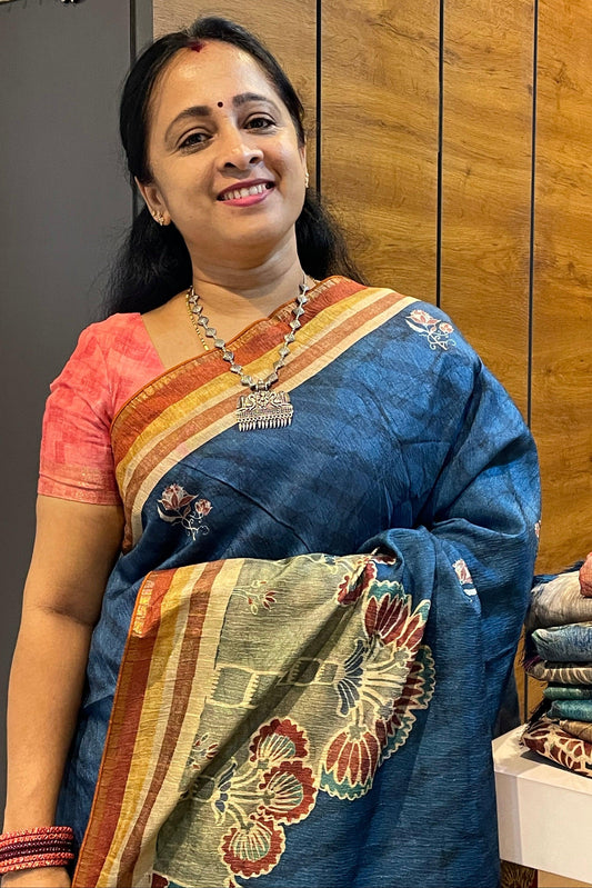 Semi Tussar Silk | MBCC01 - Manju Boutique