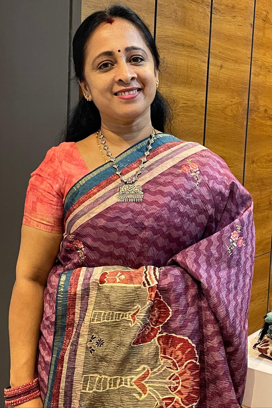 Semi Tussar Silk | MBCC05 - Manju Boutique