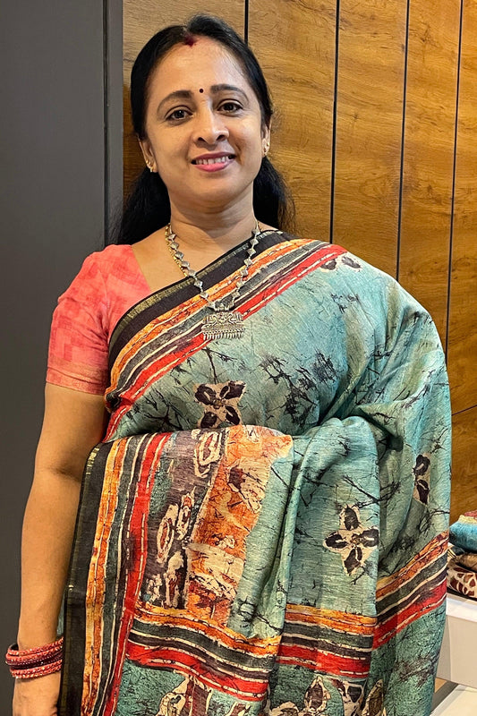 Semi Tussar Silk | MBCC06 - Manju Boutique