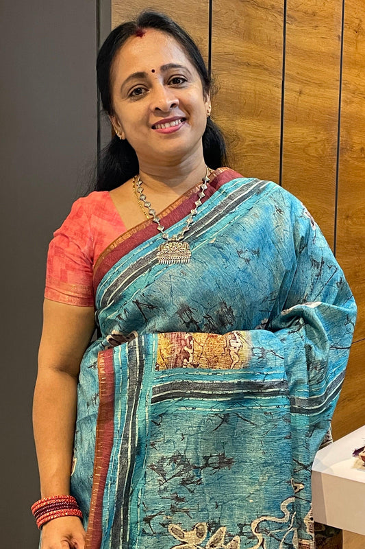 Semi Tussar Silk | MBCC07 - Manju Boutique