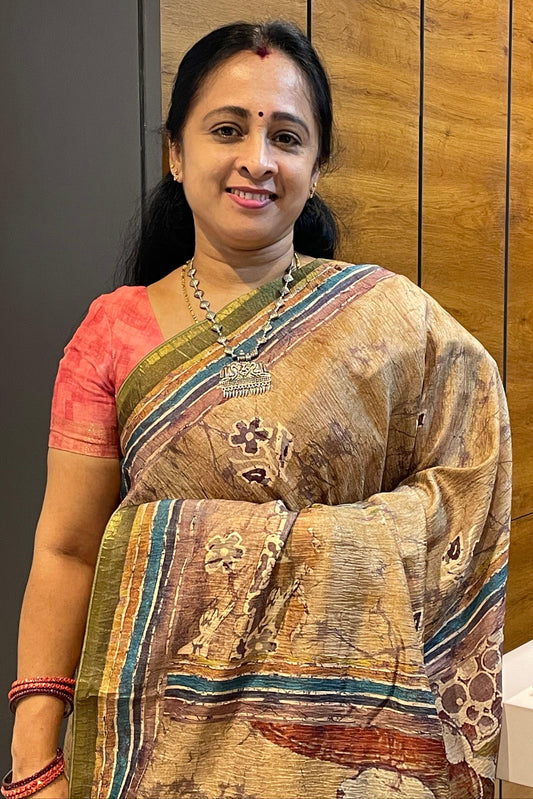 Semi Tussar Silk | MBCC08 - Manju Boutique