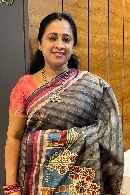 Semi Tussar Silk | MBCC09 - Manju Boutique
