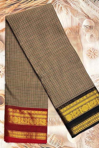 Meenakshi -Kanchi Cotton | Korvai Checks GJ | MCK01