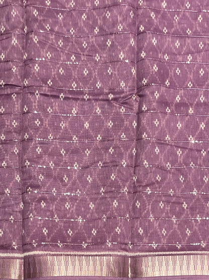 Trendy Sequins Work Saree for Office & Casual Wear