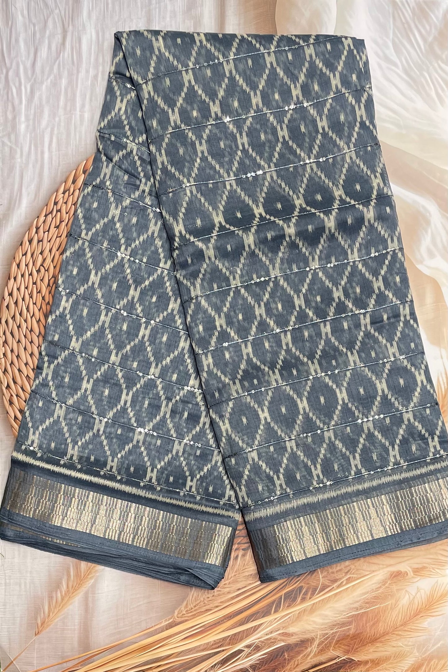 Sequins Chanderi Cotton | MBSC07