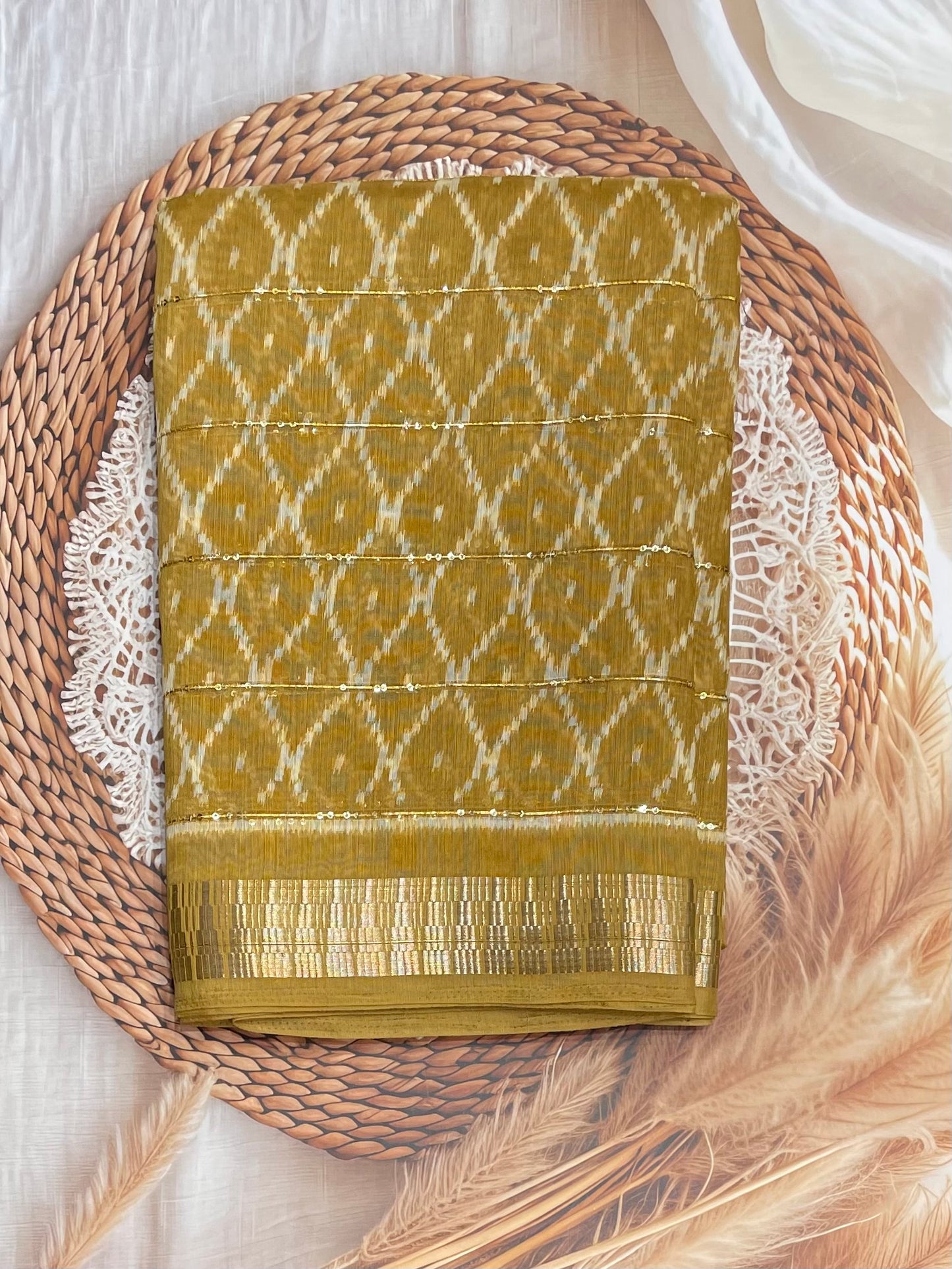 Sequins Chanderi Cotton | MBSC08