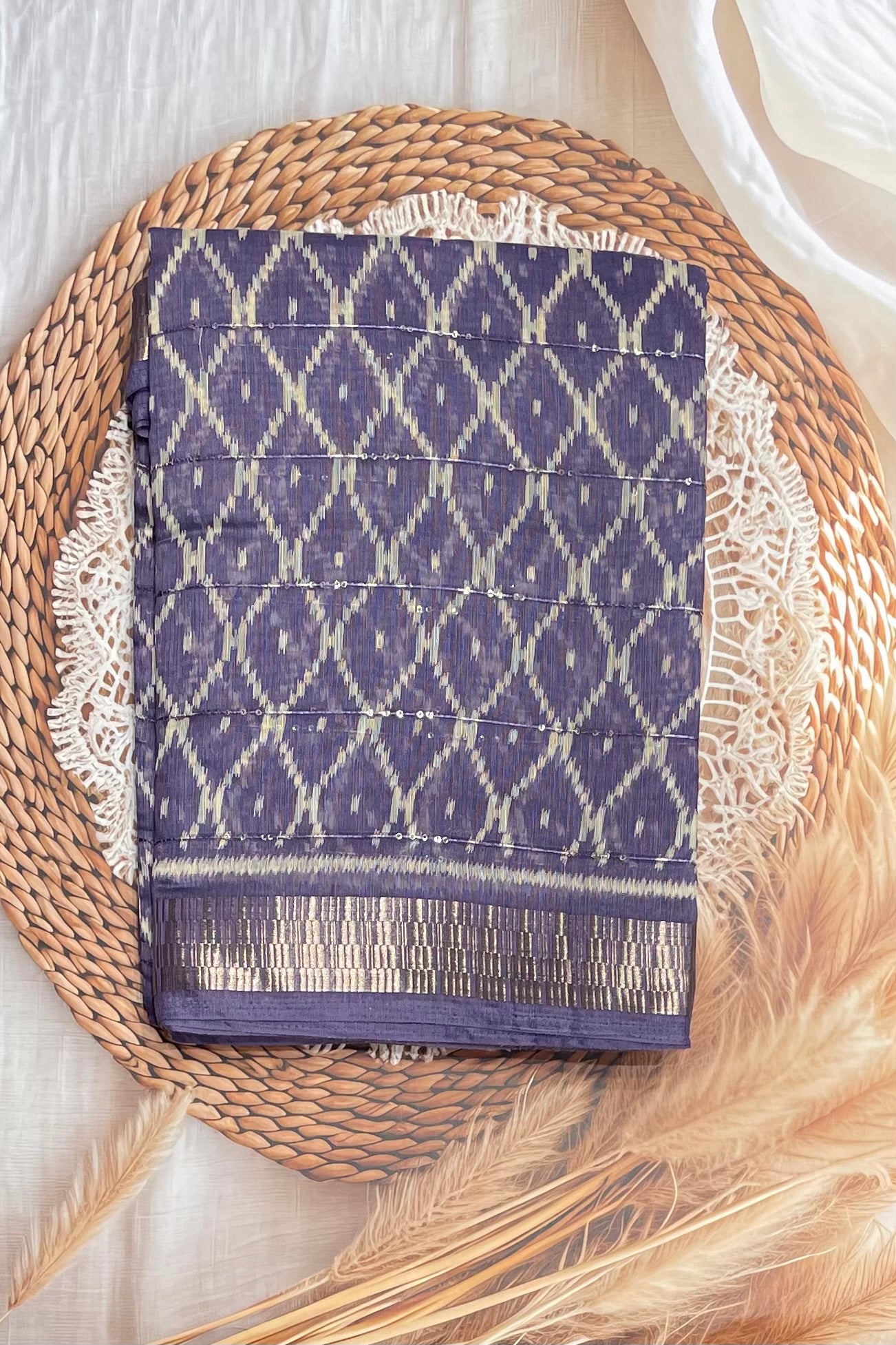 Sequins Chanderi Cotton | MBSC09