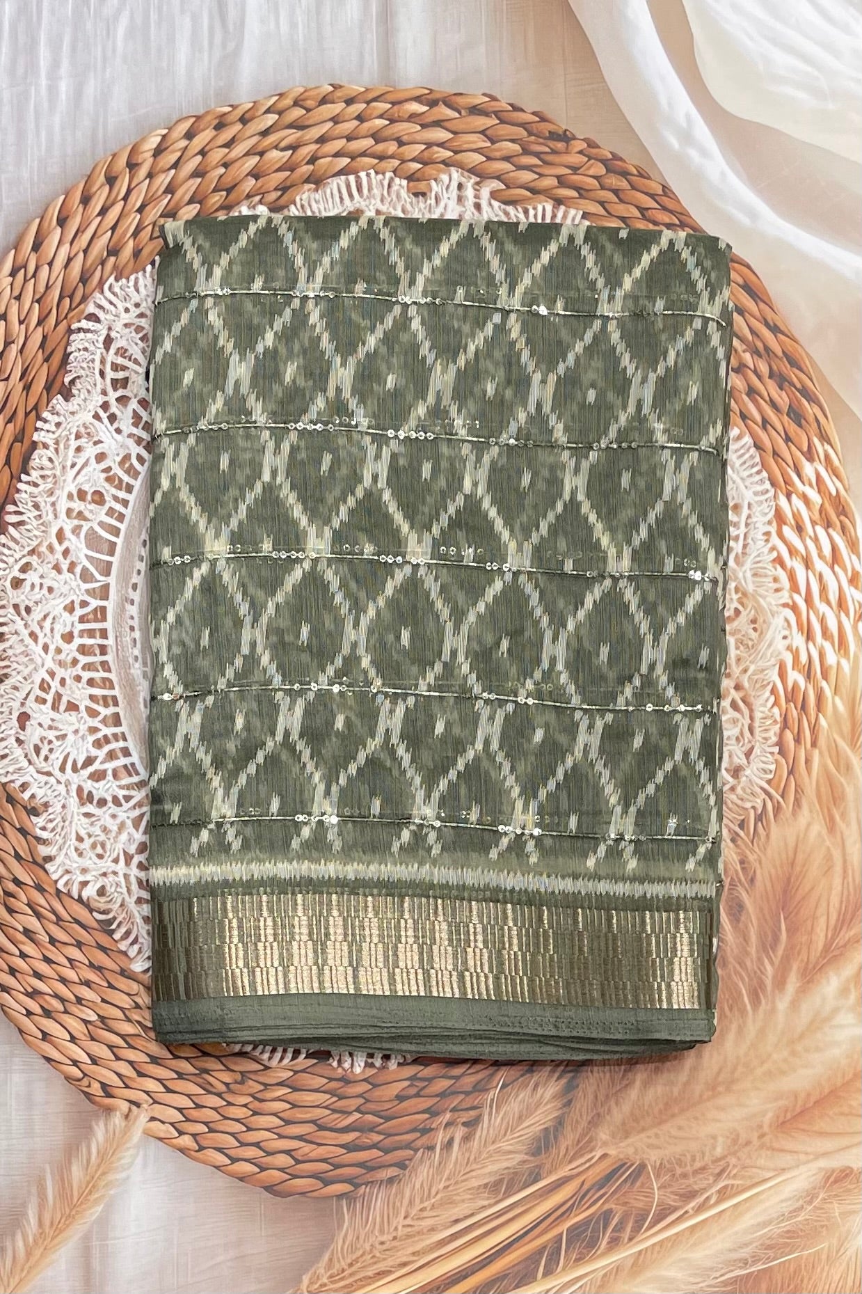 Sequins Chanderi Cotton | MBSC10