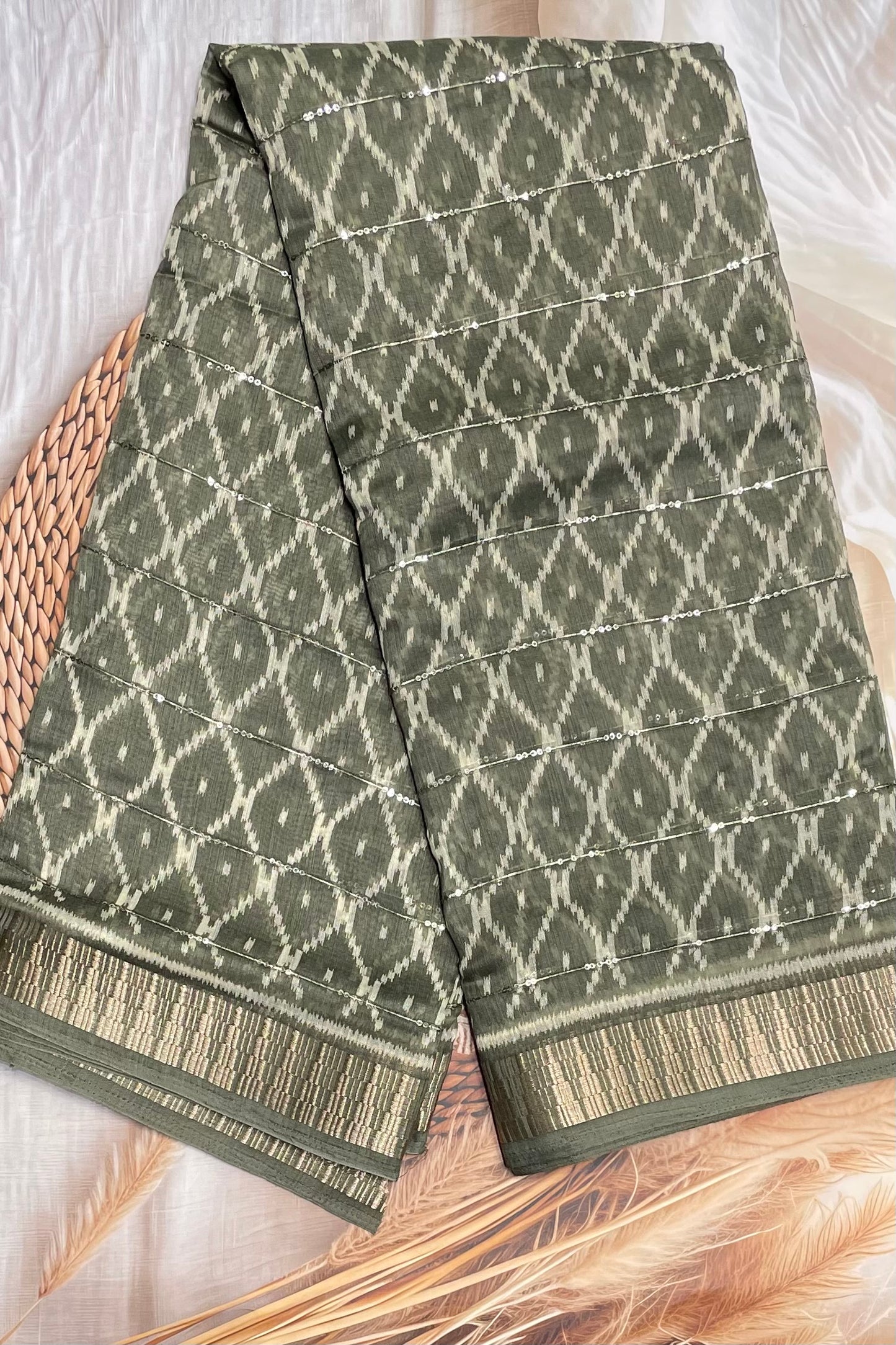 Sequins Chanderi Cotton | MBSC10