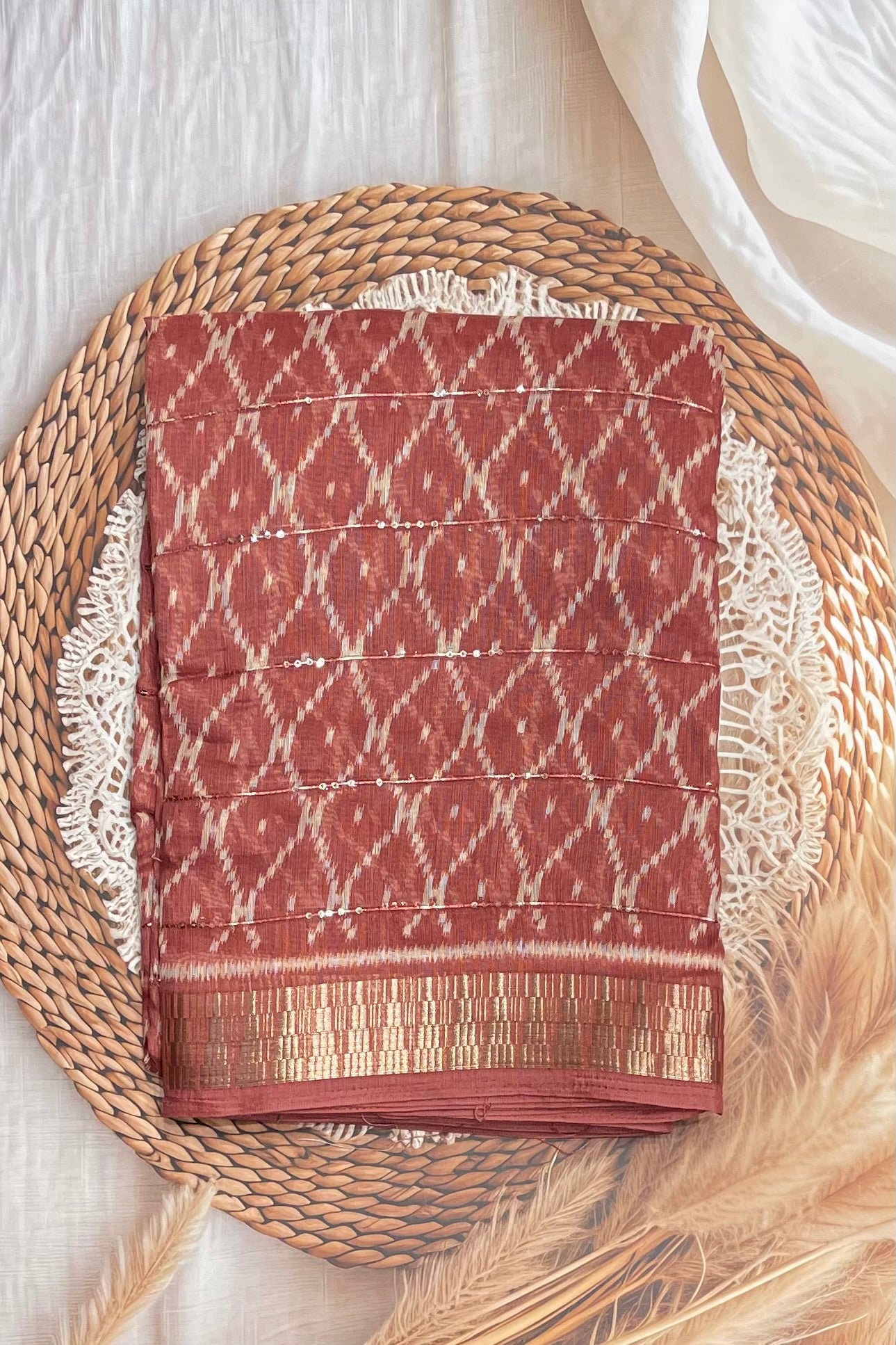 Sequins Chanderi Cotton | MBSC11