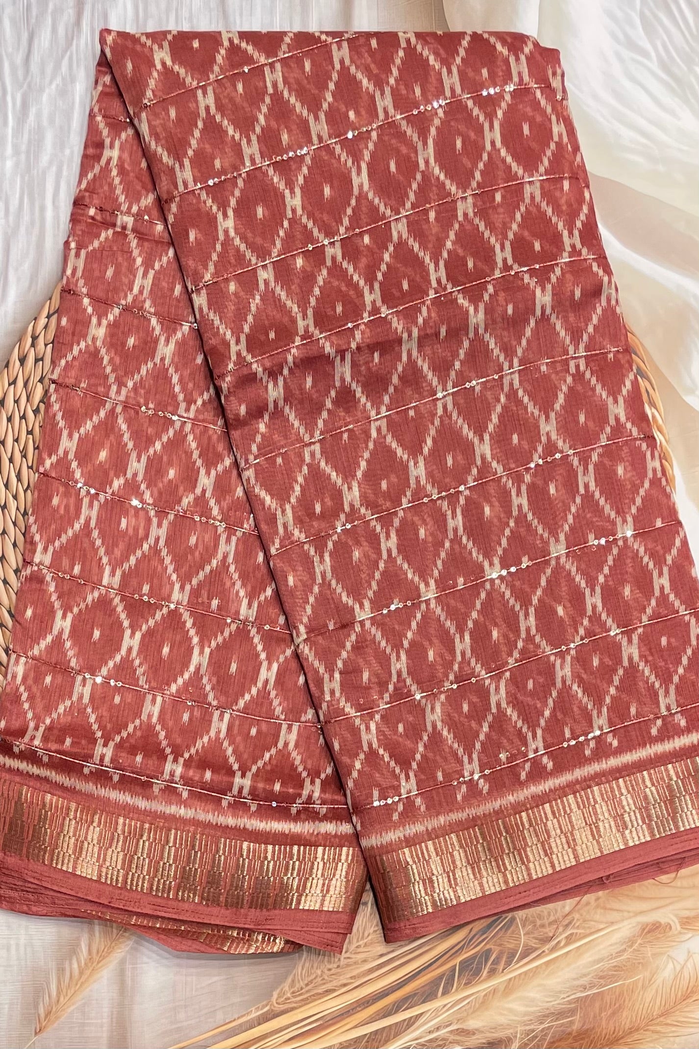 Sequins Chanderi Cotton | MBSC11