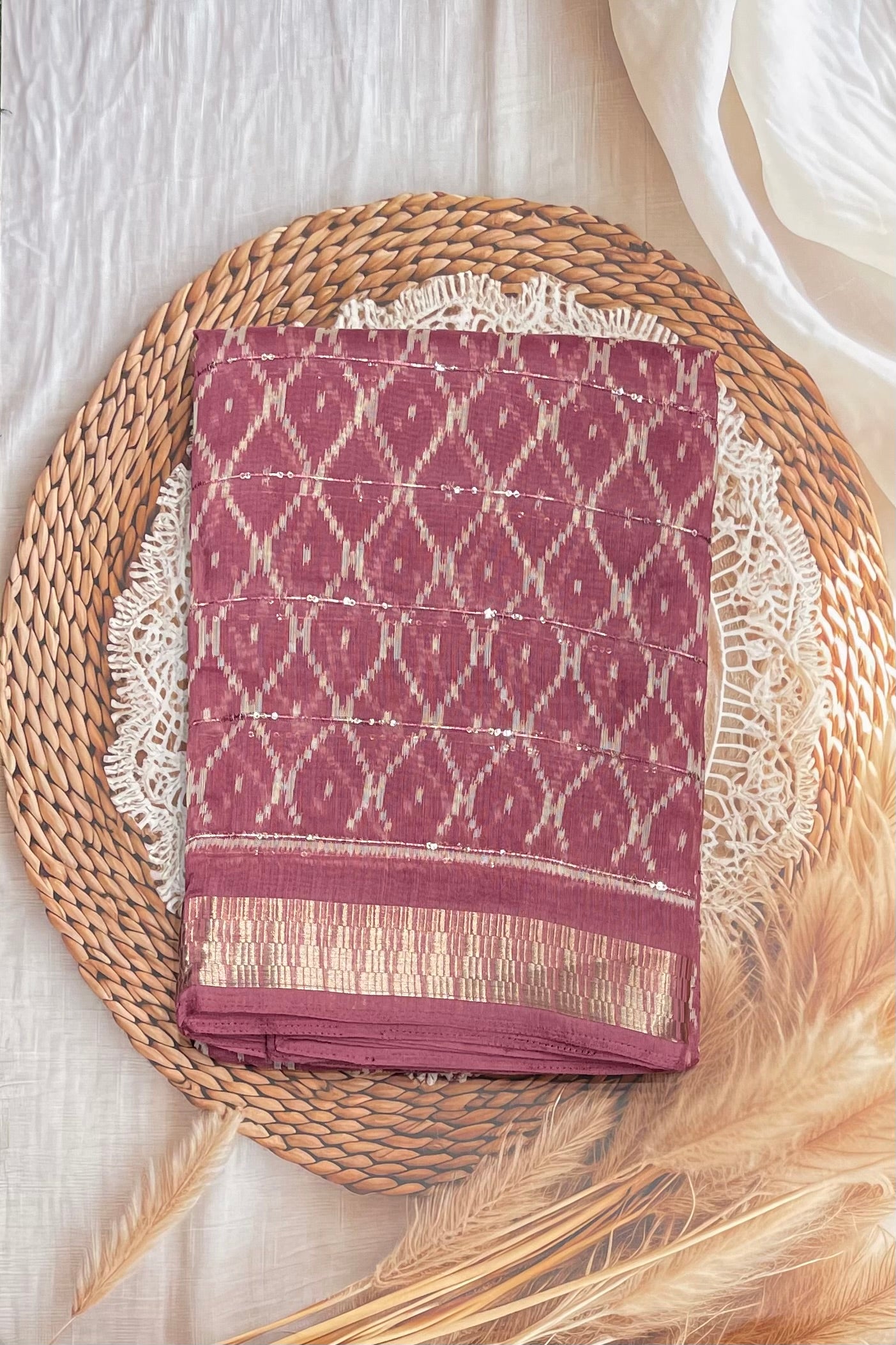 Sequins Chanderi Cotton | MBSC12